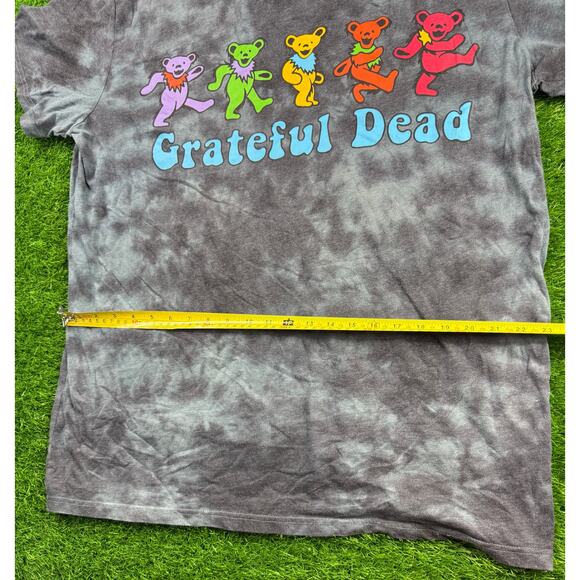 Grateful Dead Dancing Bears Tie Dye T Shirt 2XL Gray Vintage Band Tee - Picture 6 of 8